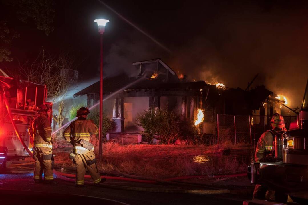 Firefighters Battle Structure Fire On West Th Street In Merced