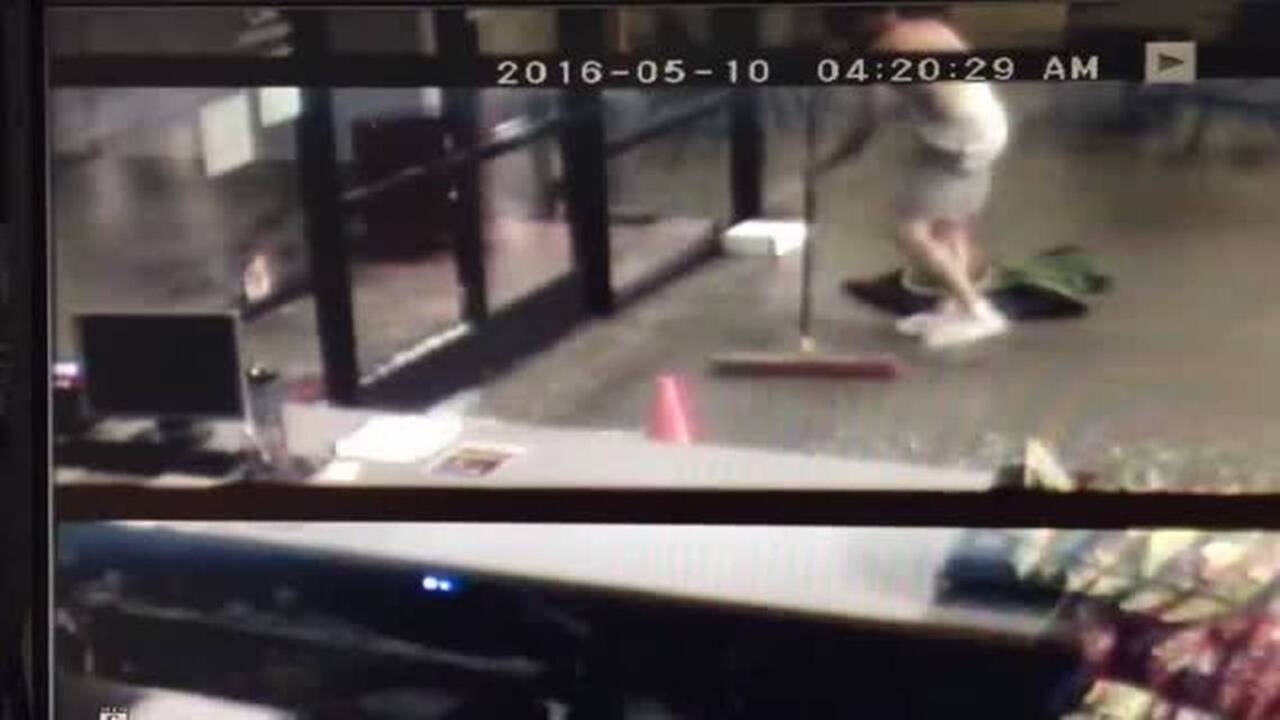 Security Cam Shows Naked Burglar Cleaning Up After Break In Fort