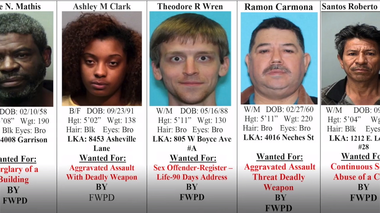 Video Tarrant County S Most Wanted Criminals June Centre