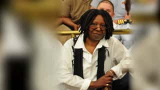 NEW YORK (May 27, 2010) Whoopi Goldberg, left, Elisabeth Hasselbeck and Sherri Shephard, hosts of the ABC talk show, The View, pose with Sailors, Marines, and Coast Guardsmen attending a live taping of the show during Fleet Week New York 2010. Approximately 3,000 Sailors, Marines and Coast Guardsmen are participating in the 23rd Fleet Week New York, which will take place May 26-June 2. (U.S. Navy photo by Mass Communication Specialist 3rd Class Ash Severe/Released)