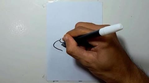 Drawing Graffiti Angry Piranha Fish 3 #Shorts