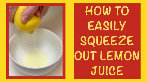 How to Easily Squeeze out Lemon Juice and Store it a Long...