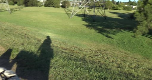 Inspecting flooding on West Creek