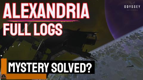 Fate of the ALEXANDRIA full Logs Elite Dangerous Mystery