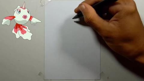 Drawing Pokemon GOLDEEN