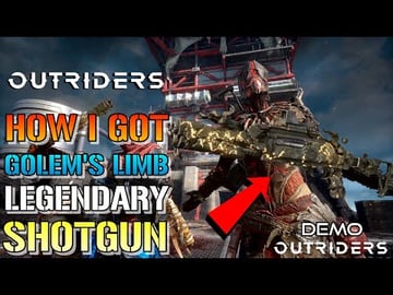 Outriders: Golem's Limb Legendary Shotgun Review | How I ...