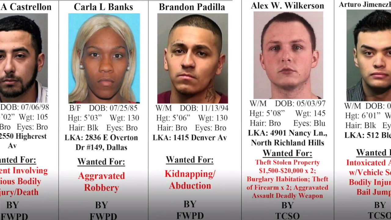 Video Tarrant County's 10 Most Wanted Criminals, March 6 Fort Worth