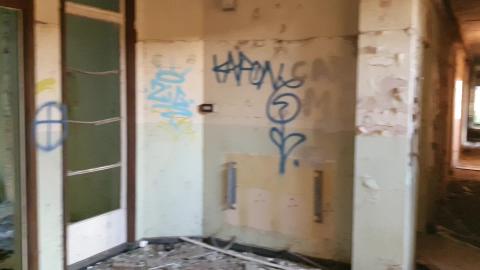 Creepy corridors at abandoned military BASE