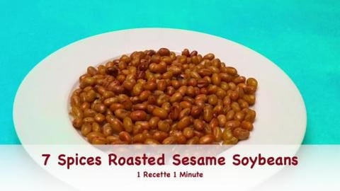  7 Spices Roasted Sesame Soybeans / Healthy Snack Recipe ...