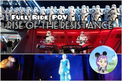 Star Wars Rise Of The Resistance Ride Full Experience - D...