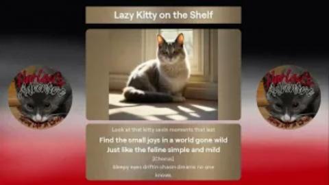 Lazy Kitty on Shelf
