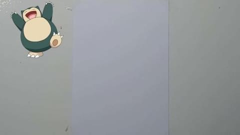 Drawing Pokemon snorlax
