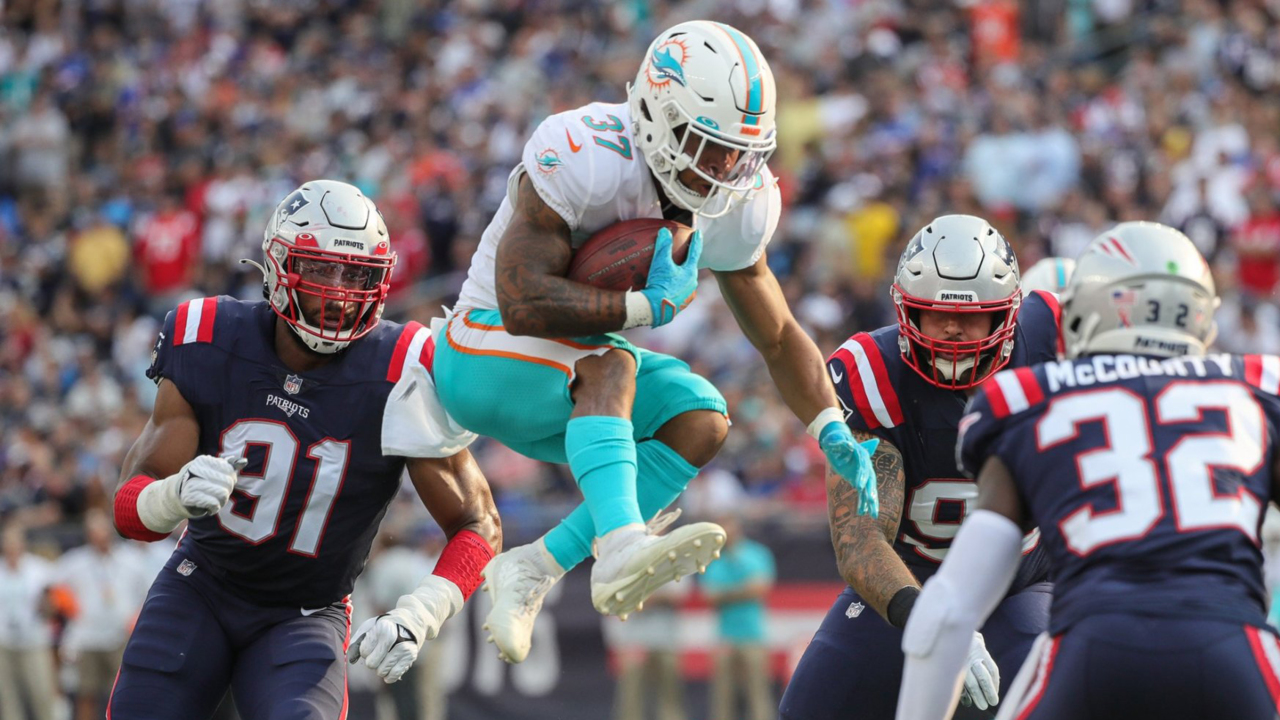 Dolphins RB usage: Edmonds leads Mostert in first half - DraftKings Network