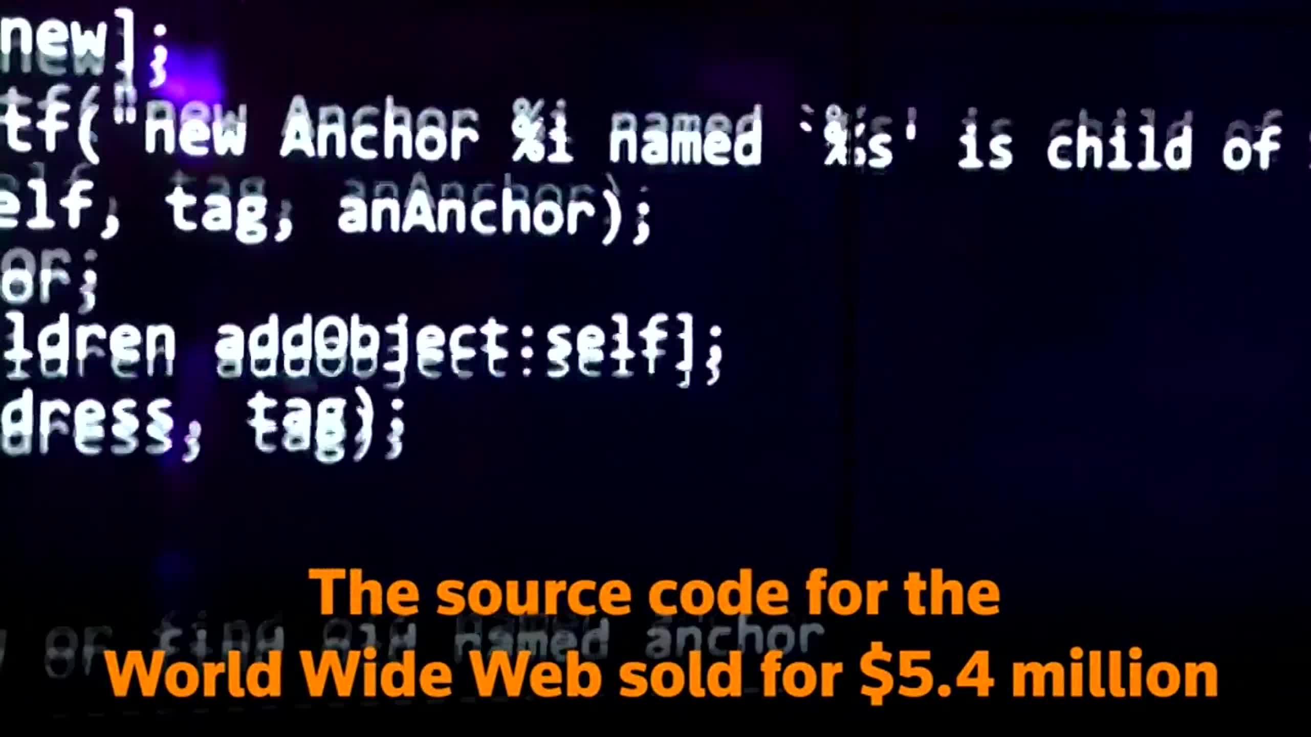 World Wide Web source code NFT sells for $5.4 million