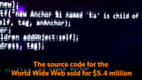 World Wide Web source code NFT sells for $5.4 million