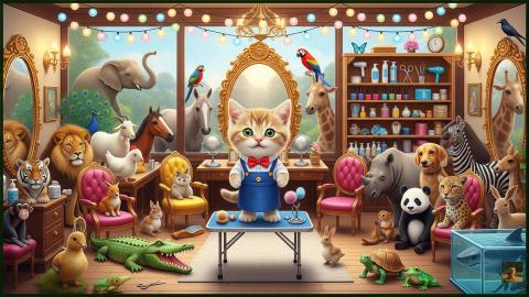 Cute Kittens Beauty Parlour – Fun Animal Grooming
