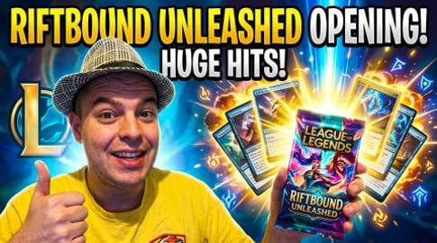 League of Legends Riftbound opening an unleashed booster ...