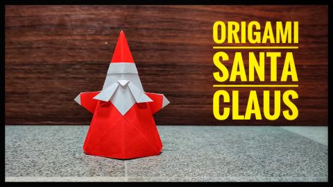 Origami Santa Claus | Christmas Decoration | Origami tuto...