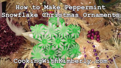 How to Make Peppermint Snowflake Christmas Ornaments: Bak...