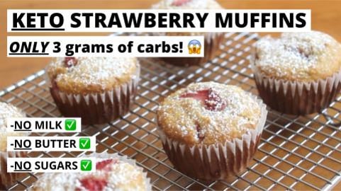 Keto Strawberry Muffins