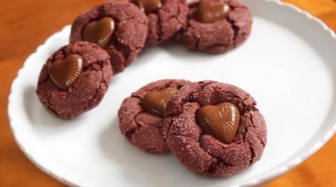 Red Velvet Sugar Cookies