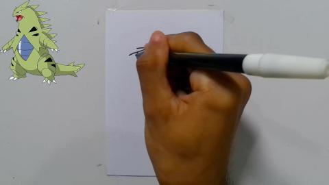 Drawing Pokemon Tyranitar shorts