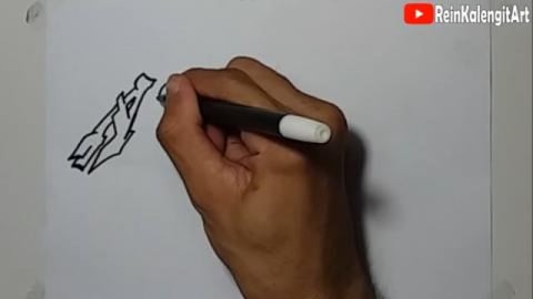 Drawing Grafity name AINUL