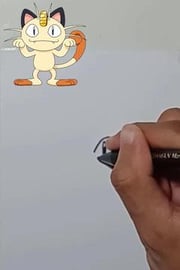 Drawing Pokemon MEOWTH Shorts