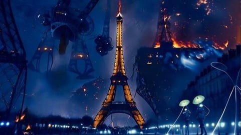 Aliens invade Paris / Science Fiction AI Animation 
