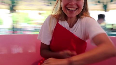 TOKYO DISNEY - Her First Ever Rollercoaster!