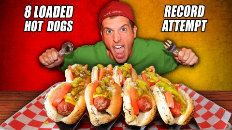 Chasing the RECORD on This 8 Chicago Dog Challenge