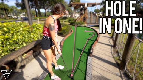 Mini Golf Hole In One and Crazy Moments at Pirates Cove! ...