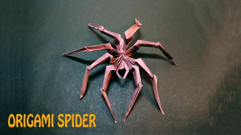 SPIDER | PAPER SPIDER | Paper crafts  | Origami tutorial ...