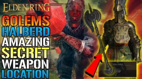 Elden Ring: Golem's Halberd! AMAZING SECRET Weapon! How T...