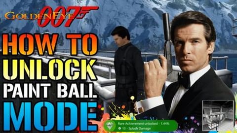 Golden Eye 007: How To Unlock Paintball Mode! & XBOX Achi...