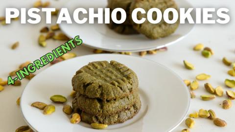 Pistachio Cookies Recipe  Only 4-ingredients