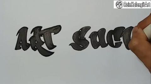 Drawing holy grafity art