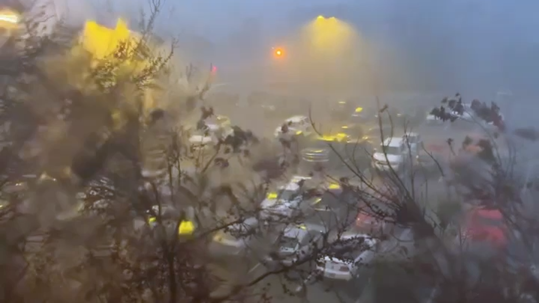 Heavy rain, winds, thunder in Columbus, GA with squall line Columbus