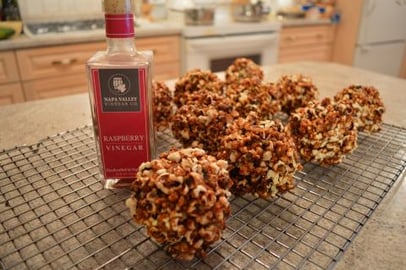 How to Make Raspberry Caramel Corn Balls: Wine Country Ki...