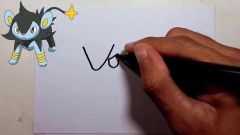 Drawing Pokemon Luxio Shorts