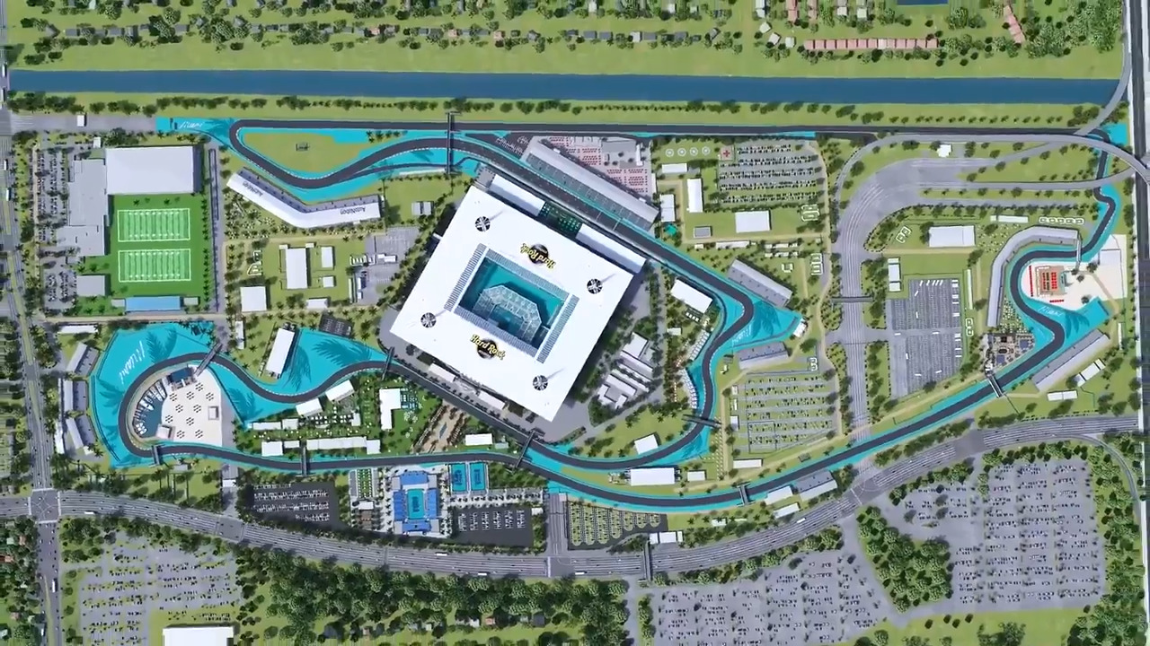 Video See what the Miami Grand Prix looks like at Hard Rock Miami Herald