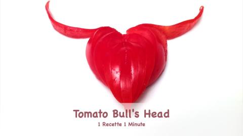 Tomato Bull's Head / Food Decoration (shorts)