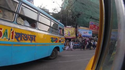 Crowded M G Road | Kolkata