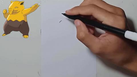 Draw pokemon drowzee shorts