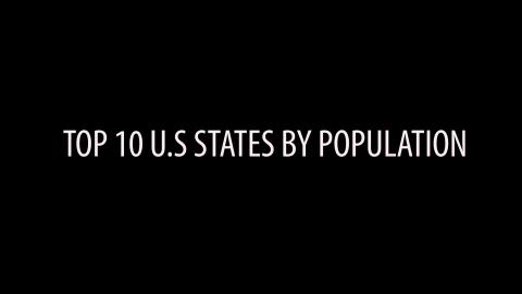 Top 10 US states by population