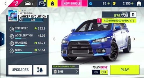 Asphalt 9: 31/8 Legendary Start level 5