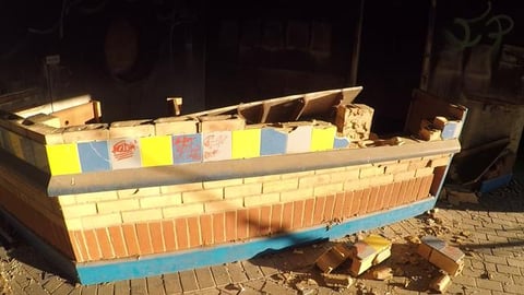 Old abandoned theme park reception