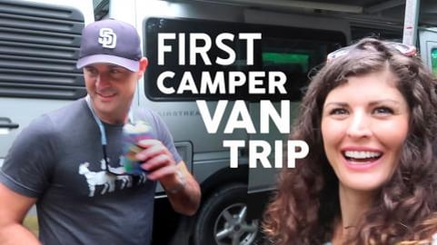 Our FIRST Camper Van ADVENTURE! // AIRSTREAM VAN VLOG #2