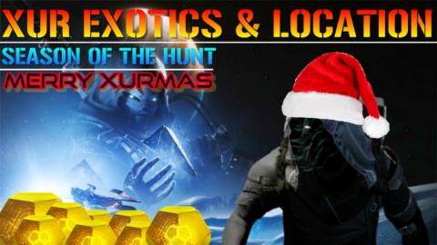 Destiny 2: XUR New EXOTICS & Location | MERRY XURMAS!!! W...