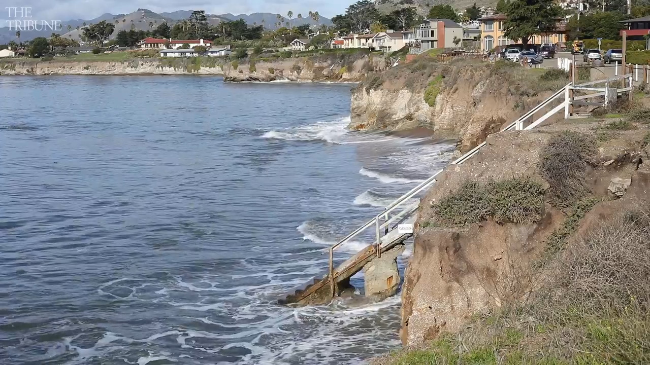 See video of high and low king tides in SLO County San Luis Obispo